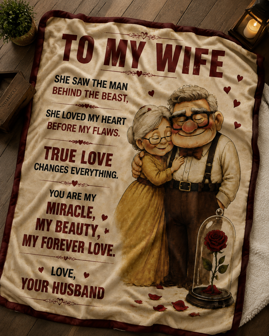 Family Blanket - From Husband - To My Wife - Virgo - ( SKU2608-316)