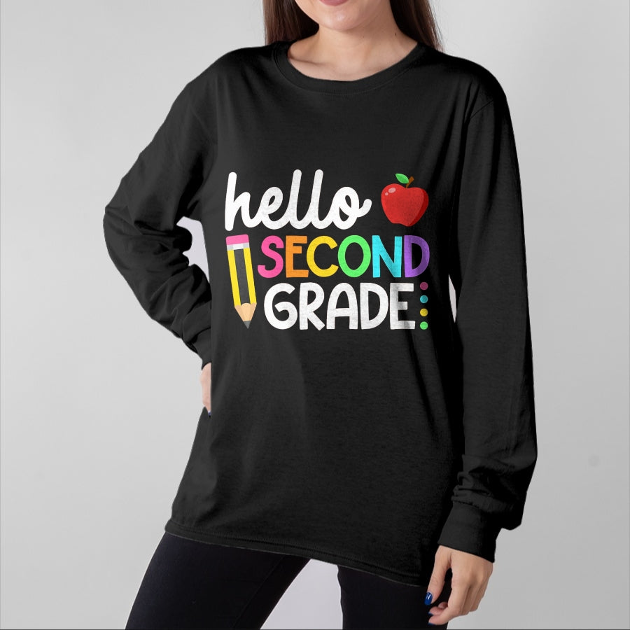 Best Student Shirt, Funny Back To School UnisexT-Shirt/Hoodie/Sweatshirt HLT00 - Hello Second Grade Team 2nd Grade Back to School Teacher Kid T-Shirt