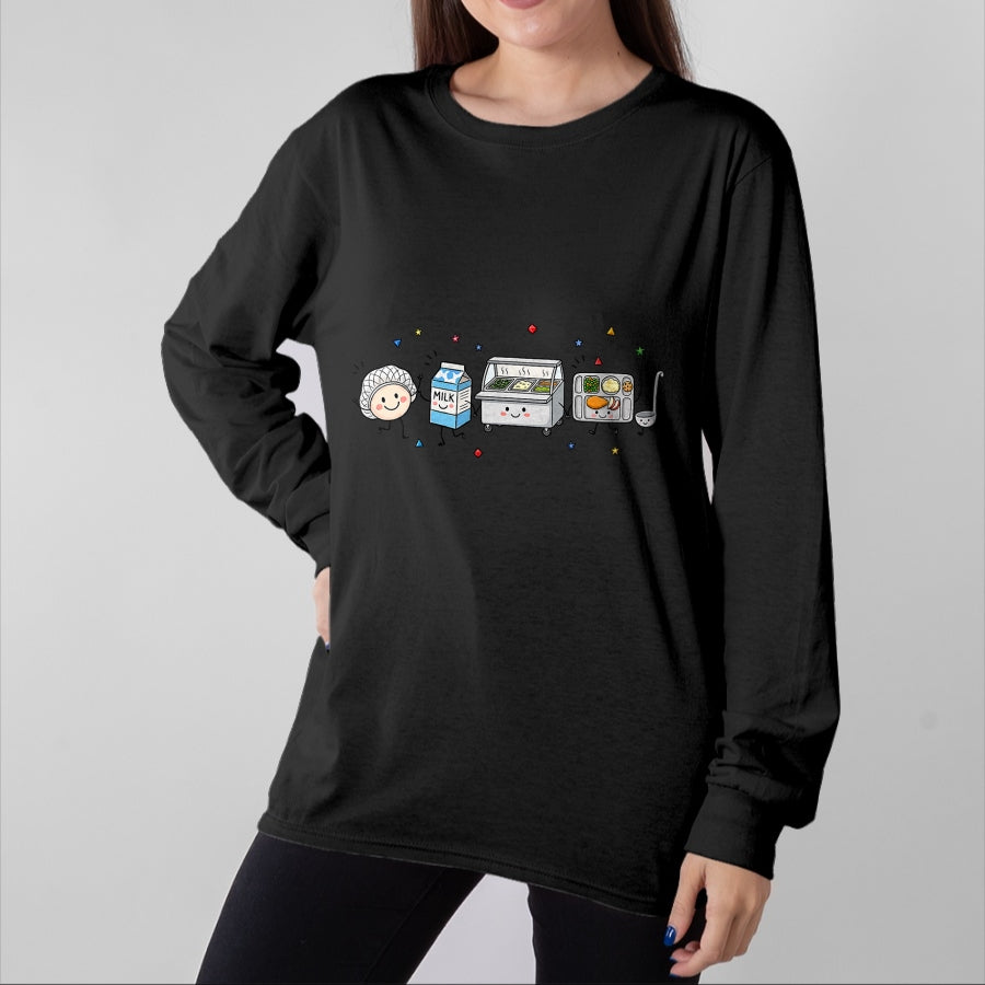Best Student Shirt, Funny Back To School UnisexT-Shirt/Hoodie/Sweatshirt HLT00 - Cafeteria Worker Doodle Lunch Lady Back to School T-Shirt