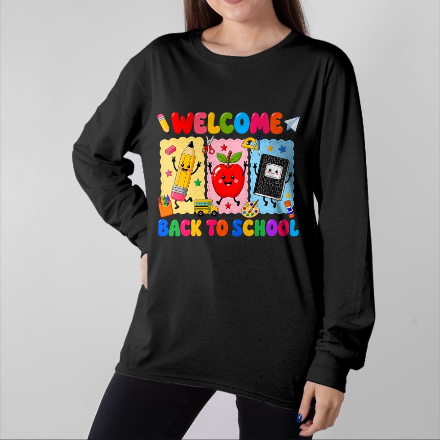 Best Student Shirt, Funny Back To School UnisexT-Shirt/Hoodie/Sweatshirt HLT00 - Back to School Welcome Back to School Pencil Boy Girl Kid T-Shirt