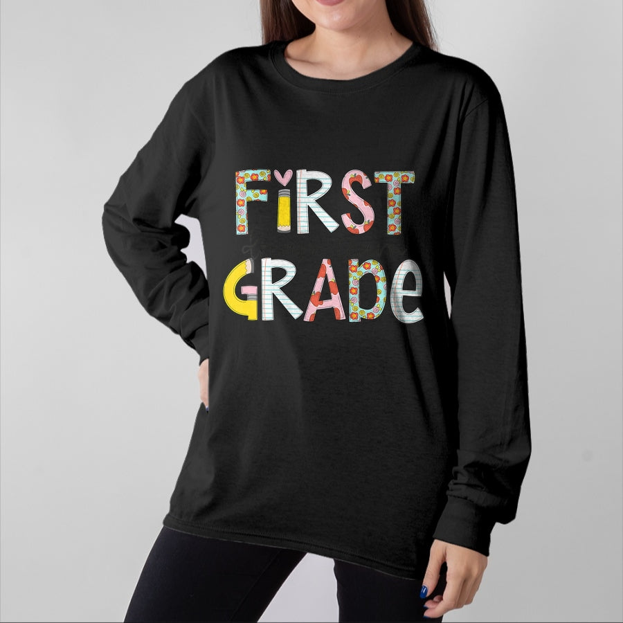 Best Student Shirt, Funny Back To School UnisexT-Shirt/Hoodie/Sweatshirt HLT00 - First Grade Dream Team Back to School 1st Grade Teacher T-Shirt (2)