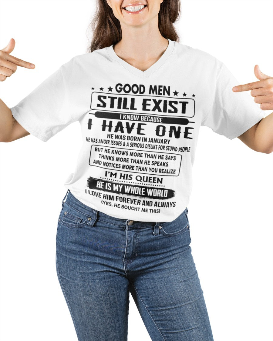 January - Good men Still Exist - gift for your girlfriend, wife from Husband - Virgo01 (SKU-GM-01)