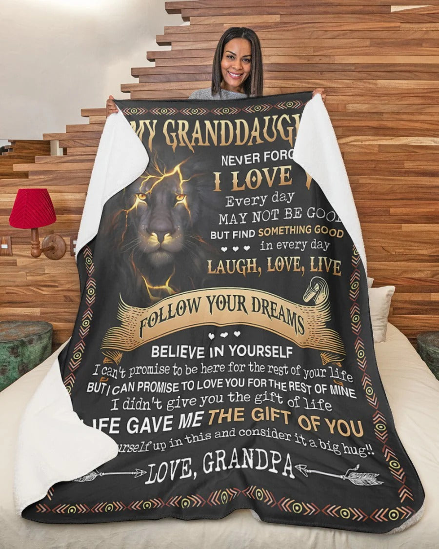 BLANKET FOR GRANDDAUGHTER – COMFORT & WARMTH GIFT FROM GRANDPA Sherpa Fleece Quilt Blanket virgo00 (SKUB09-44)