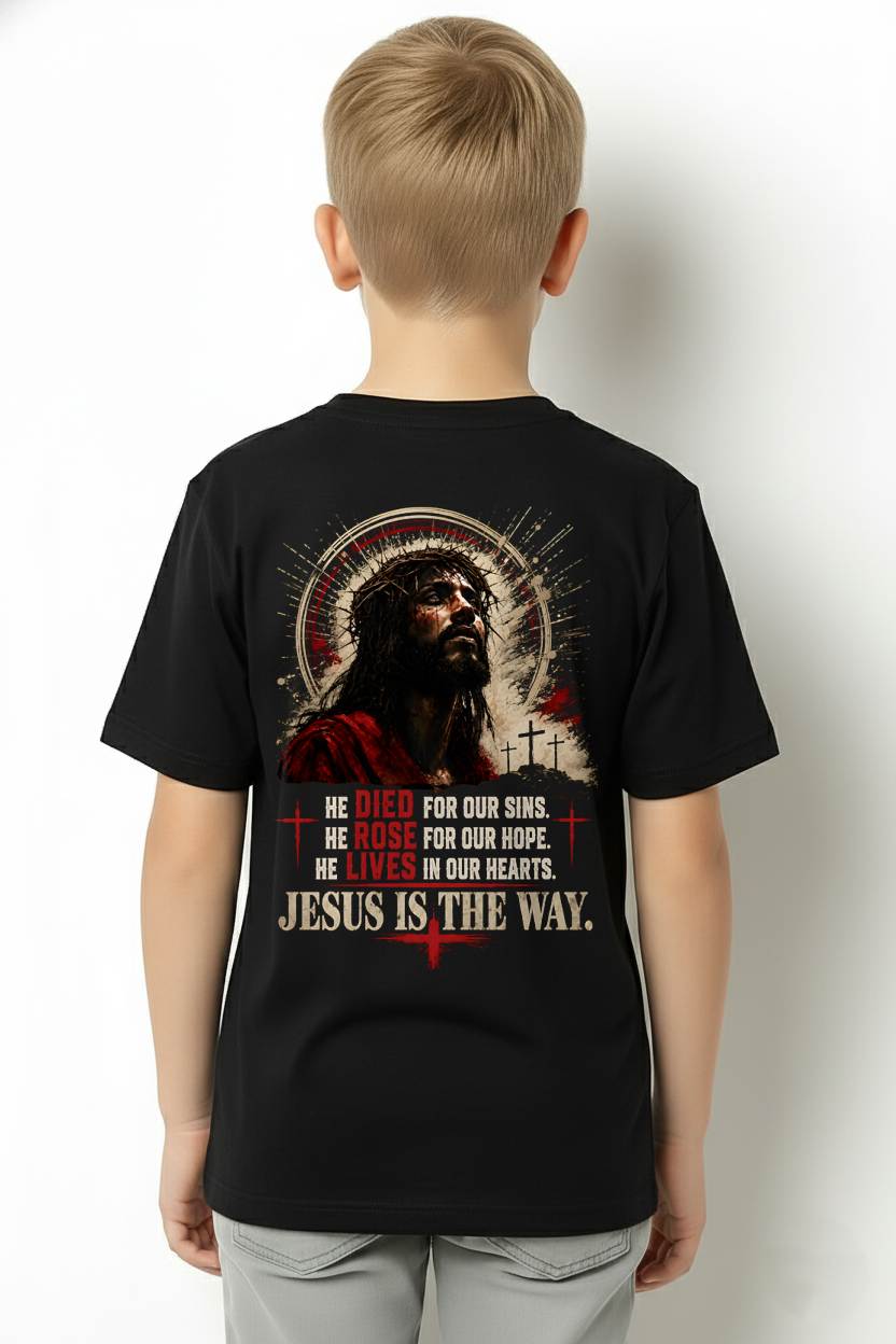 Christian T-Shirt Jesus is the Way - For Men - Virgo00 (SKU2608-06)