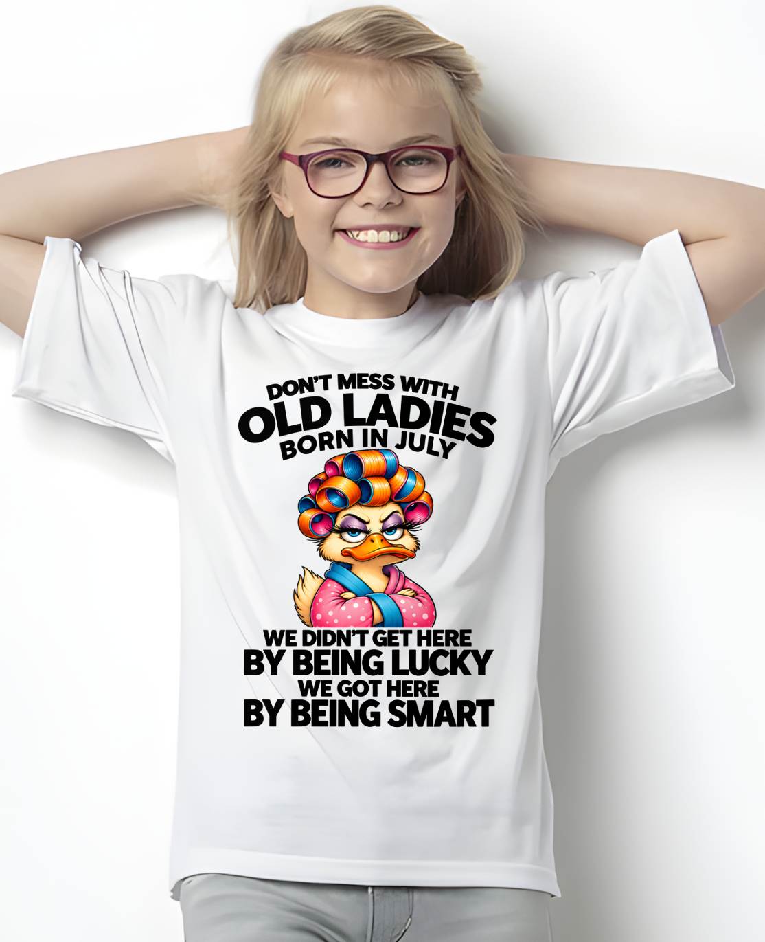 JULY SHIRT Don't Mess With Old Ladies - For Women - Virgo07 (SKU2609-304-07)