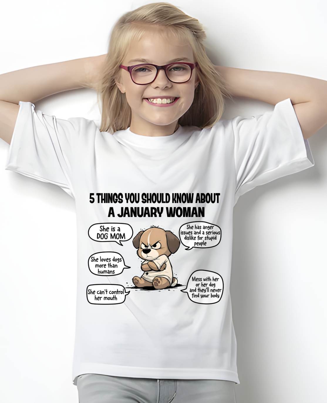 JANUARY SHIRT, 5 THINGS YOU SHOULD KNOW ABOUT THIS WOMAN - Virgo01 (SKU2604-311-01)