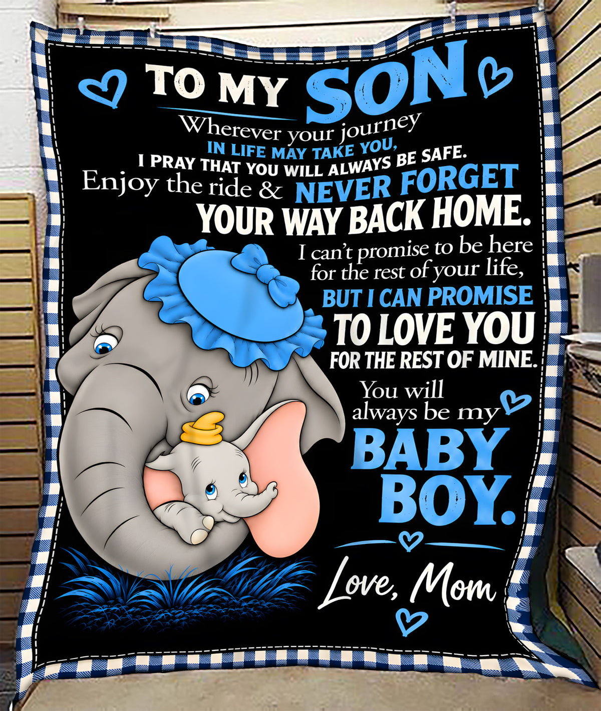 Family Blanket - From Mom - To Son - Virgo - ( SKU2610-104)