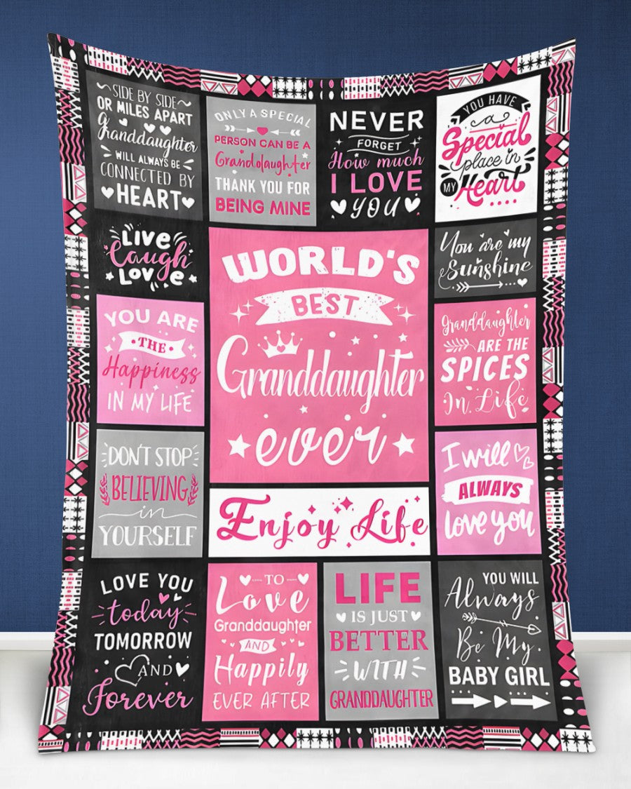 TO MY GRANDDAUGHTER - GIFT FOR GRANDDAUGHTER - Sherpa Fleece Blanket From Grandparent (SKUB-virgo-07)