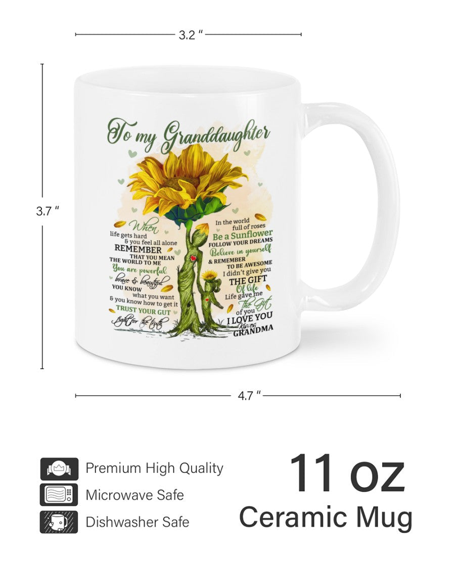 TO GRANDDAUGHTER MUG 02 - GIFT FROM GRANDMA - virgo00