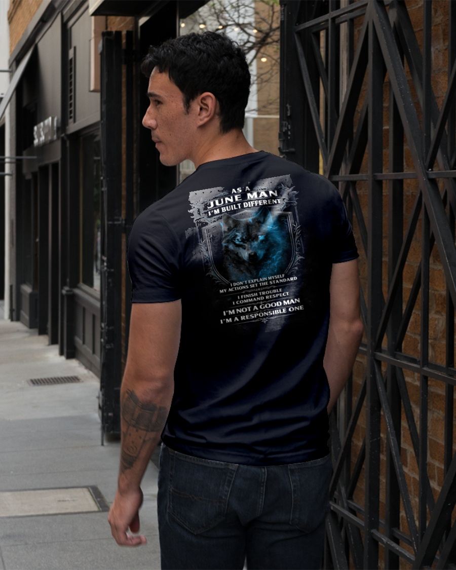 JUNE - BUILT DIFFERENT - BIRTHDAY T-SHIRT FOR MEN - Virgo06 (SKU12-301-06)
