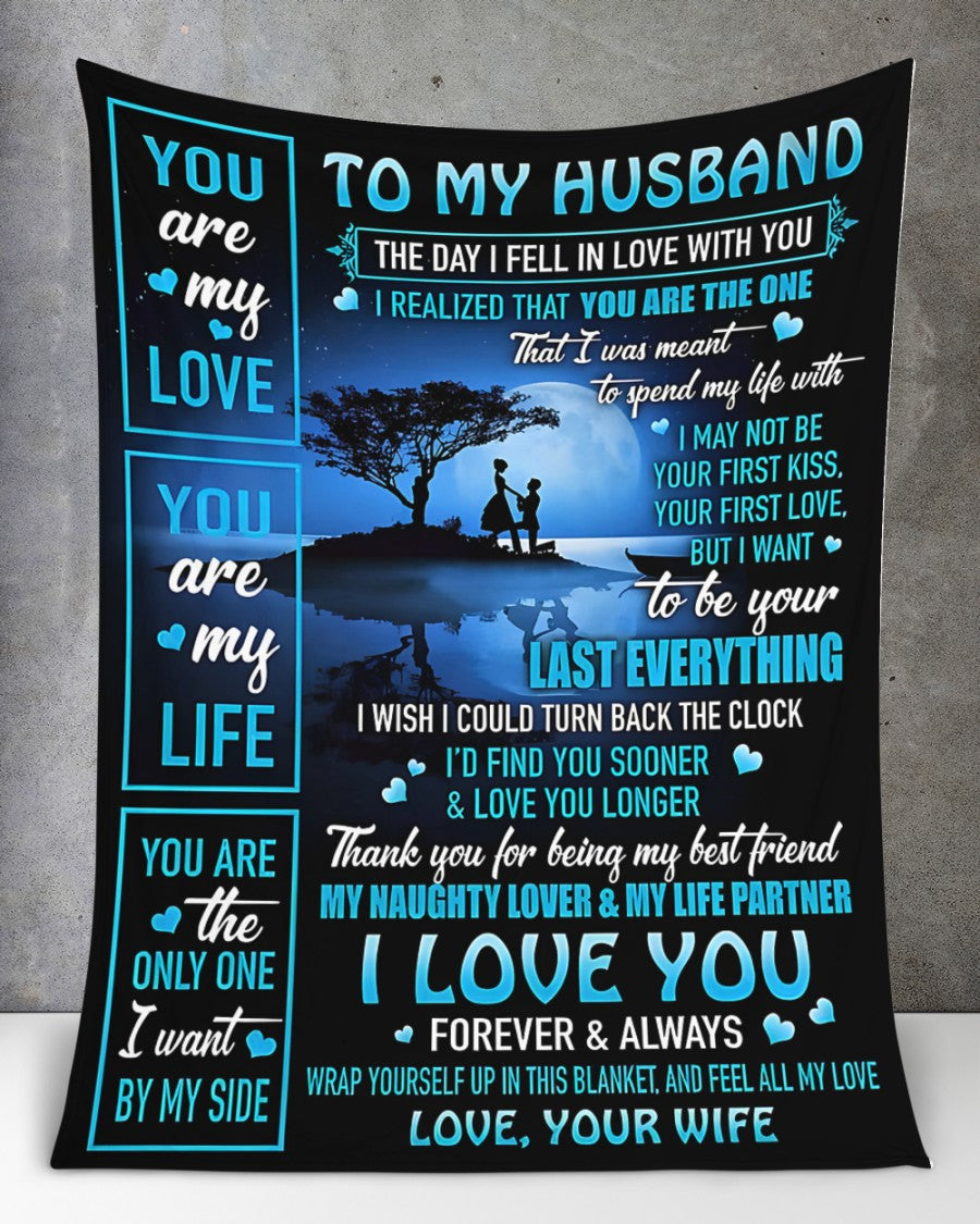 To My Husband Blanket – A Love That Feels Like Home From Wife (SKU2603-230)