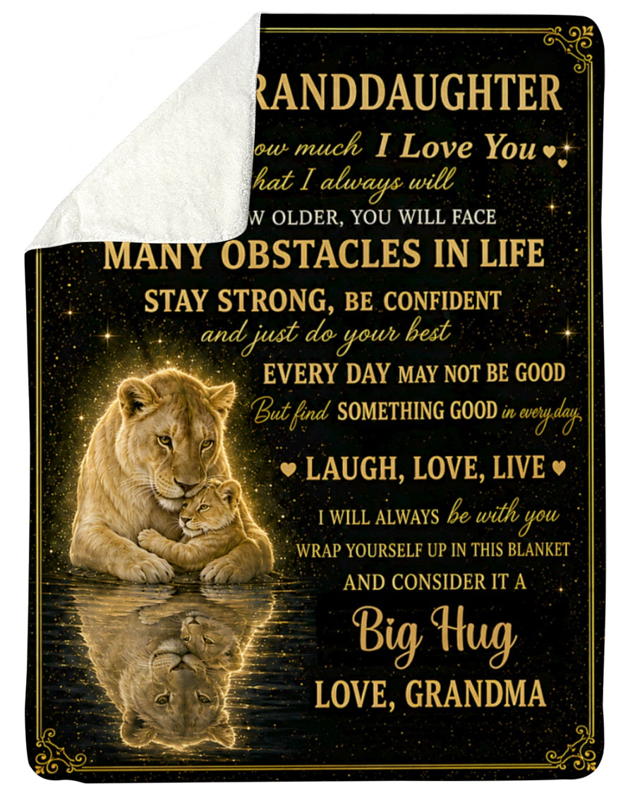 BLANKET FOR GRANDDAUGHTER – COMFORT & WARMTH GIFT FROM GRANDMA (SKU2607-130)