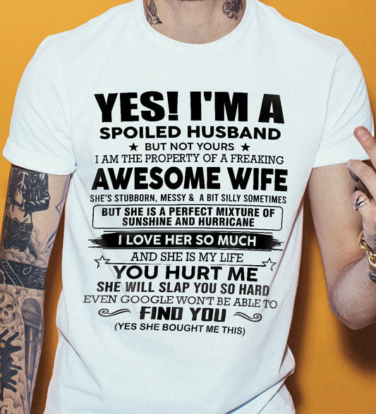 I'M A SPOILED HUSBAND BUT NOT YOURS - FROM WIFE - virgo00 (SKU12-283-00)