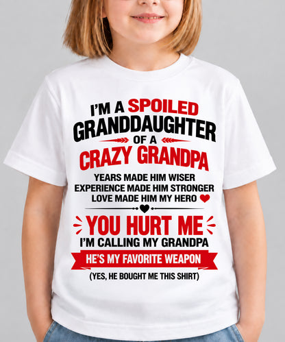 SHIRT Grandpa Is A Hero - From Grandpa - To Granddaughter - Virgo00 (SKU2609-354-00)