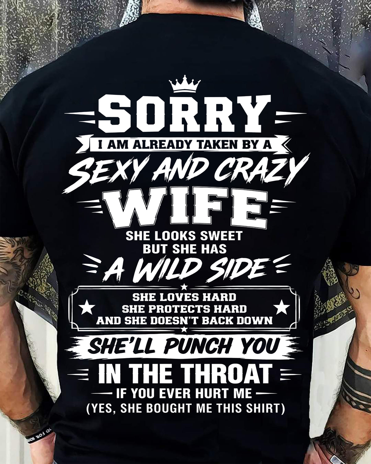 SHIRT Sexy And Crazy Wife - To Wife - From Husband - Virgo00 (SKU2609-257)