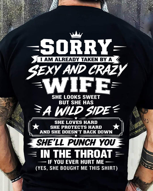 SHIRT Sexy And Crazy Wife - To Wife - From Husband - Virgo00 (SKU2609-257)