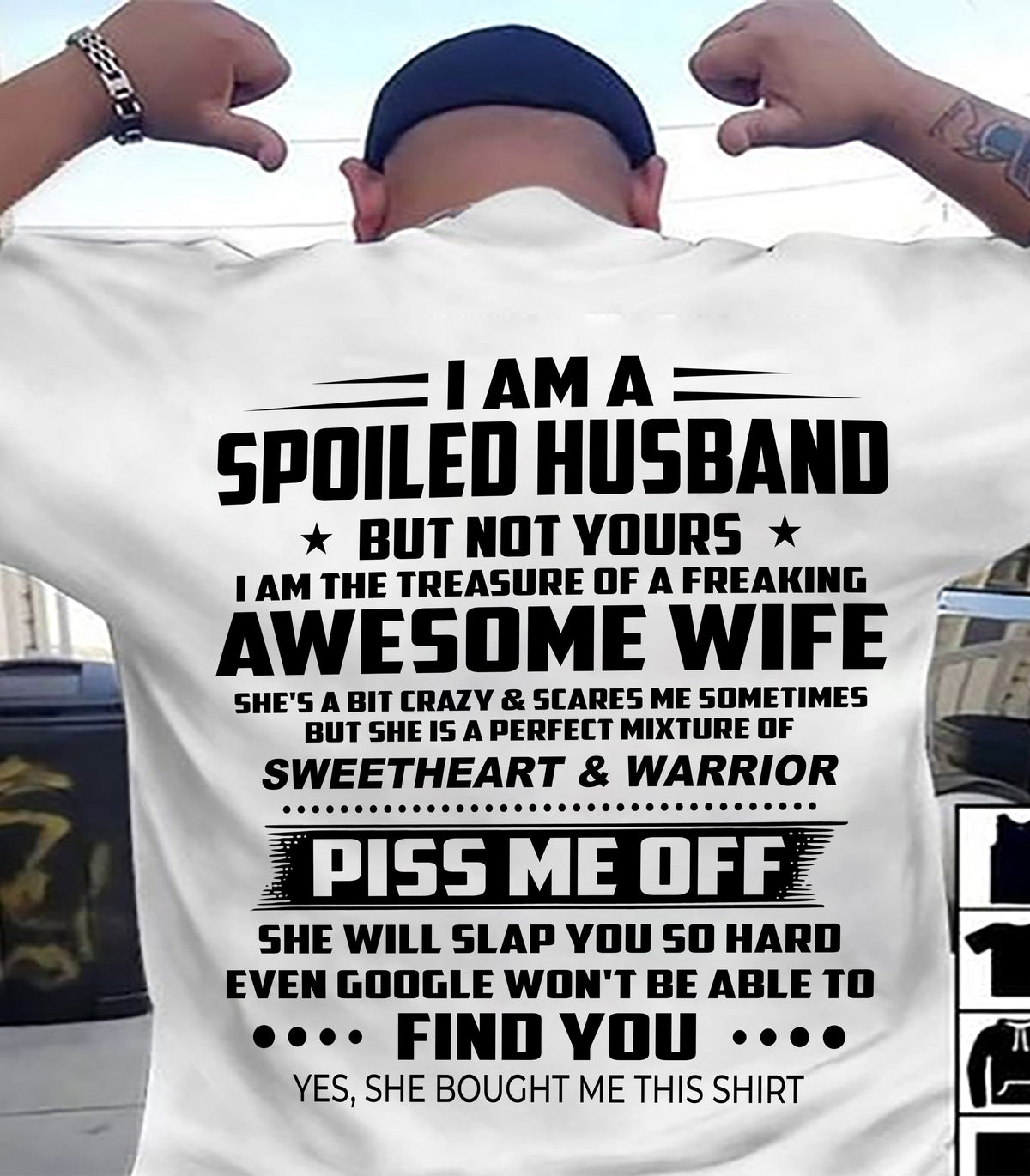 I AM THE TREASURE OF A FREAKING AWESOME WIFE - FROM WIFE - virgo00 (SKU2604-308-00)