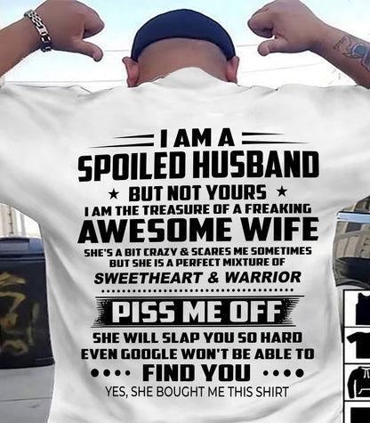 I AM THE TREASURE OF A FREAKING AWESOME WIFE - FROM WIFE - virgo00 (SKU2604-308-00)