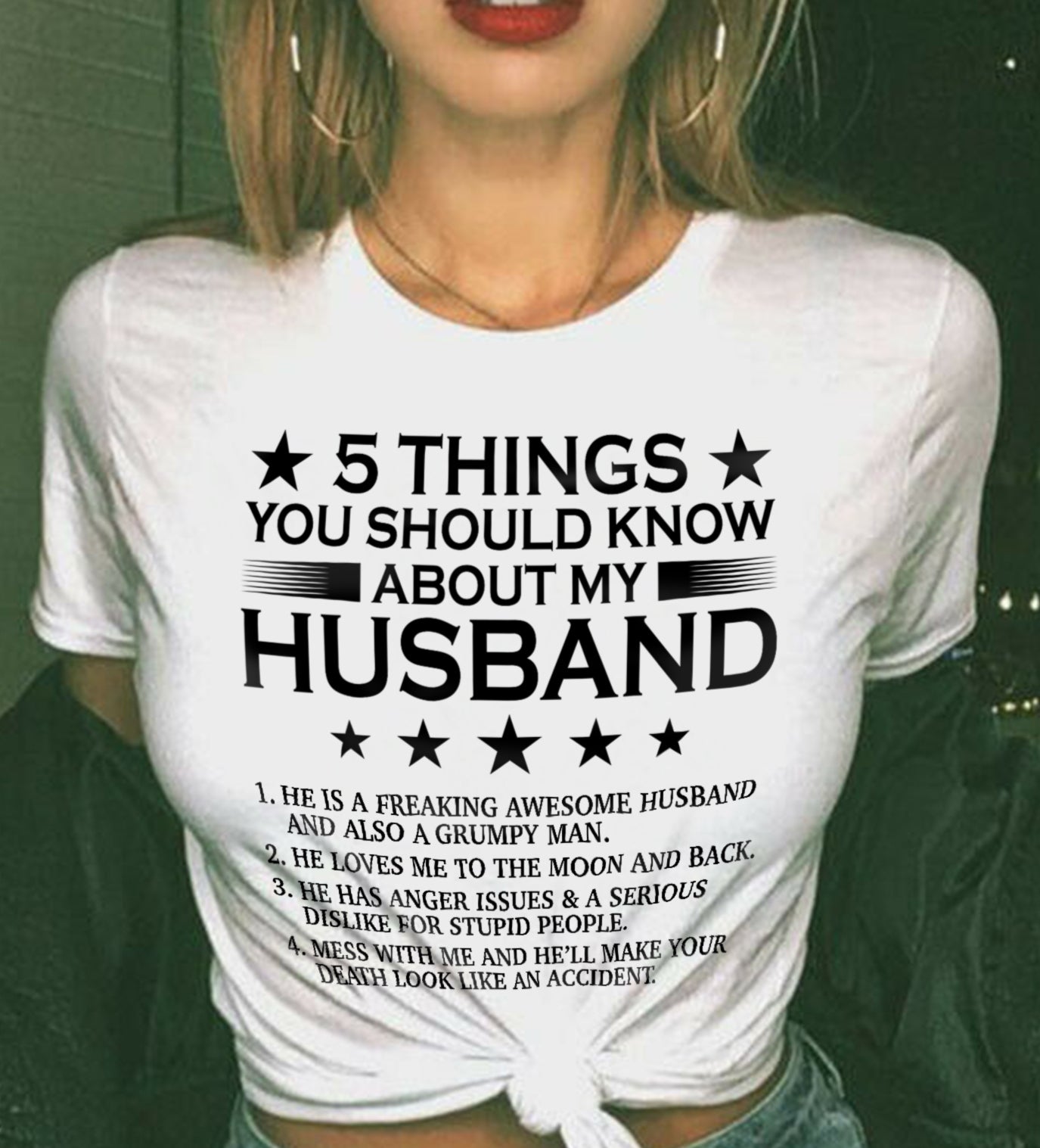 5 THINGS YOU SHOULD KNOW ABOUT MY HUSBAND - T SHIRT GIFT FROM HUSBAND - virgo00 (SKU2605-36-00)