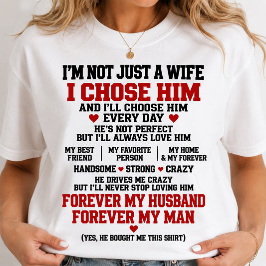 SHIRT I'M NOT JUST A WIFE - FROM HUSBAND - TO MY WIFE - Virgo00 (SKU2609-78)