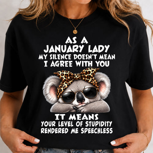 JANUARY SHIRT As A January Lady - For Women - Virgo01 (SKU2609-113-01)