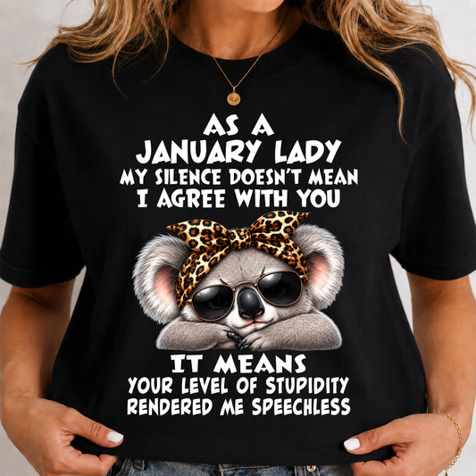 JANUARY SHIRT As A January Lady - For Women - Virgo01 (SKU2609-113-01)