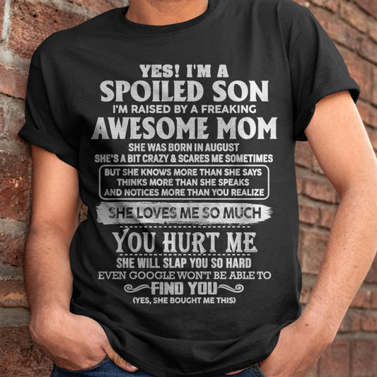 August - Awesome Mom - Perfect Gift For Son From Mom - virgo08 (SKU05-47-08)