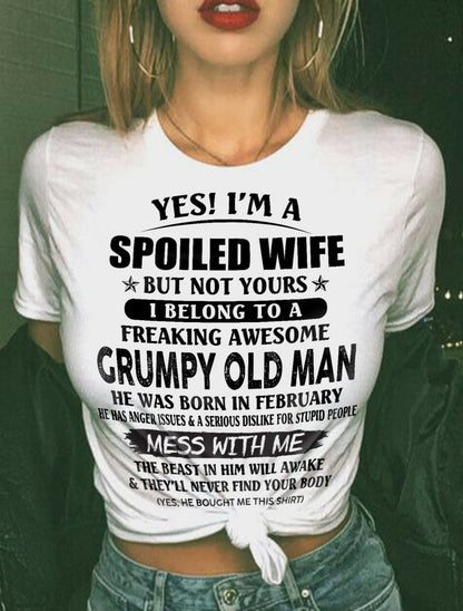 Grumpy Old Man February – Perfect gift for wife From Husband – Virgo02 (SKU08-63-02)