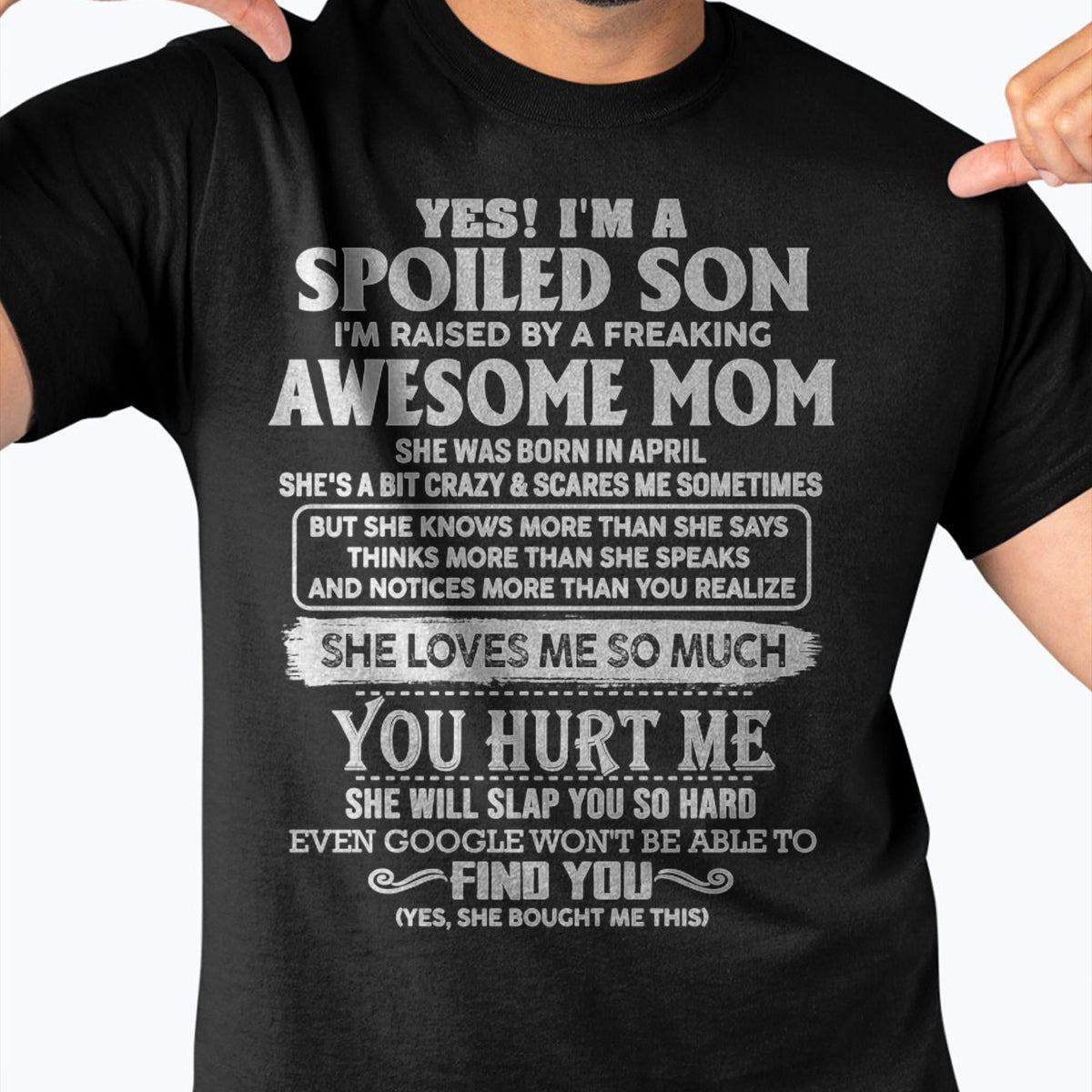 April - Awesome Mom - Perfect Gift For Spoiled Son From Mom - virgo04 (SKU05-47-04)