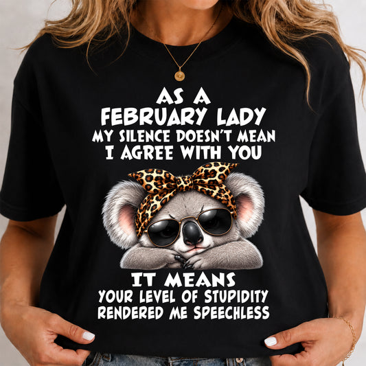 FEBRUARY SHIRT As A February Lady - For Women - Virgo02 (SKU2609-113-02)