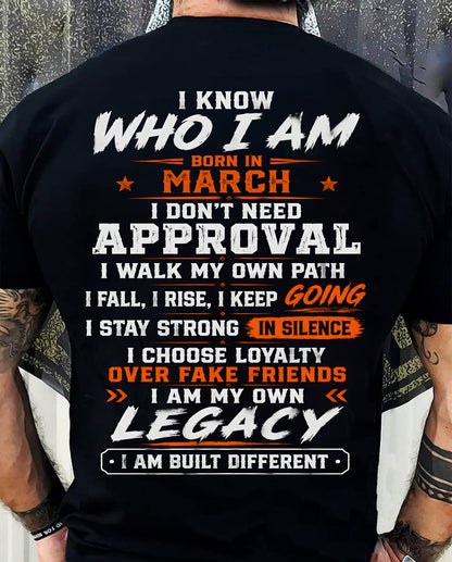 MARCH SHIRT Who I Am - For Men - Virgo03 (SKU2608-648-03)