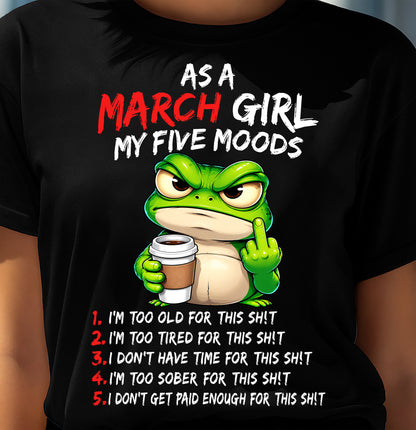 MARCH SHIRT March Girl, My 5 Moods - For Women - Virgo03 (SKU2610-03-03)