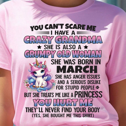 MARCH - YOU CAN'T SCARE ME - GIFT FROM GRANDMA - virgo03 (SKU09-106-03)