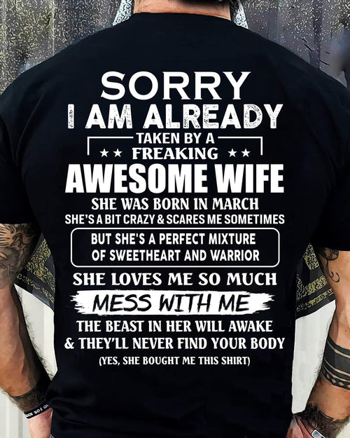 wife March - Perfect gift for husband from wife - Virgo03 (SKU68-86-03)
