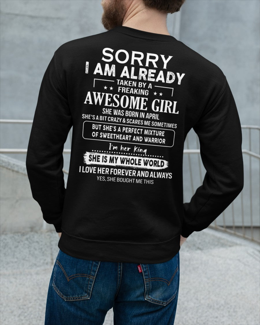 April - Awesome girl - Perfect gift for your boyfriend - (SKU04-86-04) - From Wife Virgo04