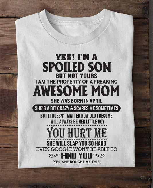 April - Awesome Mom - Perfect gift for son From Mom - virgo04 (SKU-MS01-04)