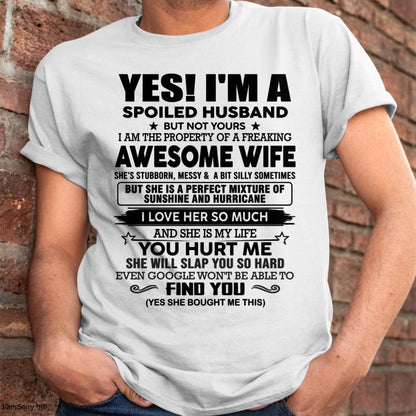 I'M A SPOILED HUSBAND BUT NOT YOURS - FROM WIFE - virgo00 (SKU12-283-00)