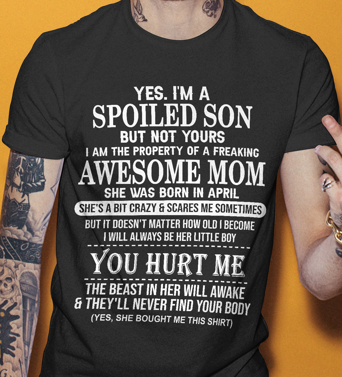 April - Awesome Mom Born In April - Special gift for Son From Mom - virgo04 (SKU10-45-04)