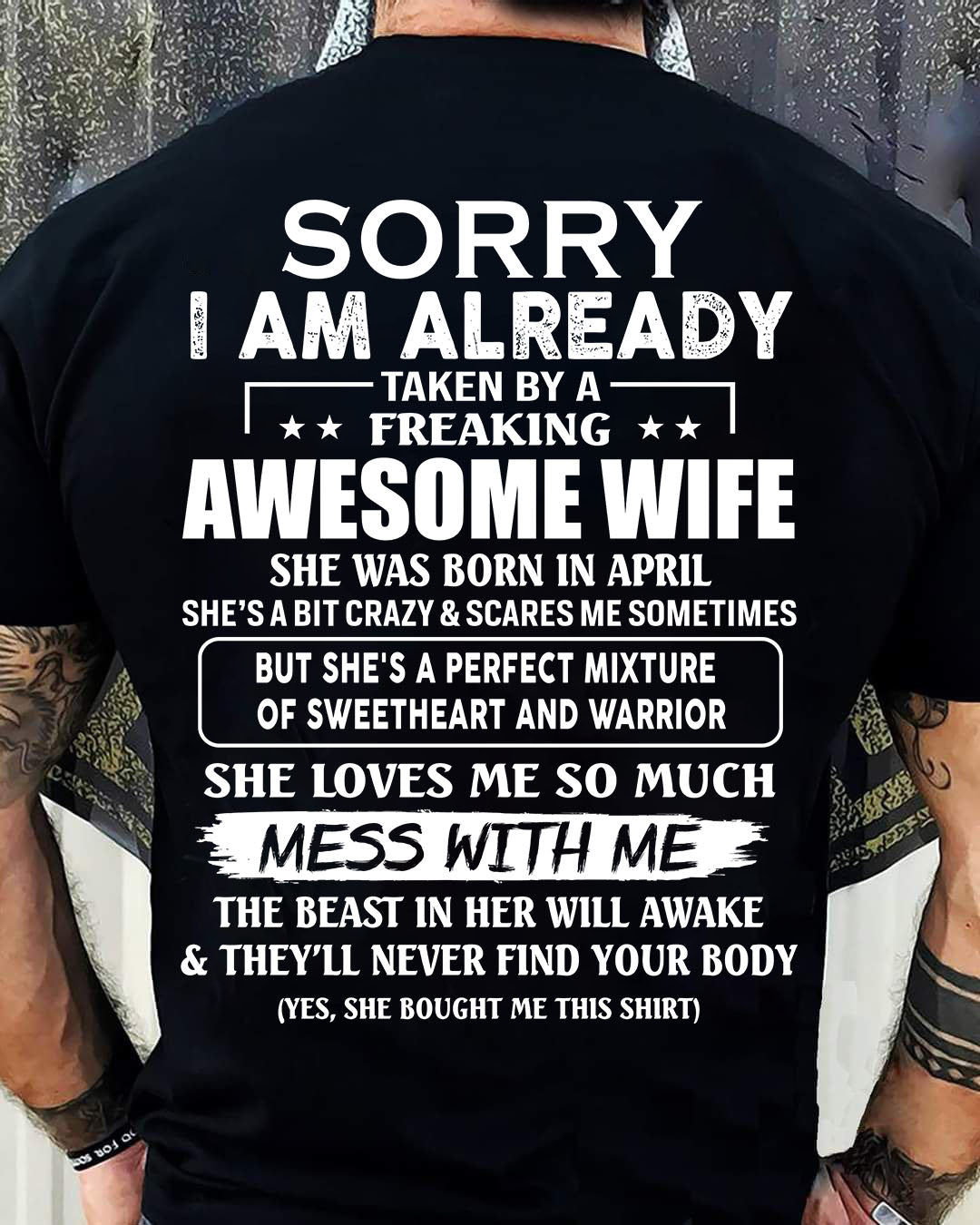 Wife Aril - Perfect gift for husband From Wife - Virgo04 (SKU68-86-04)