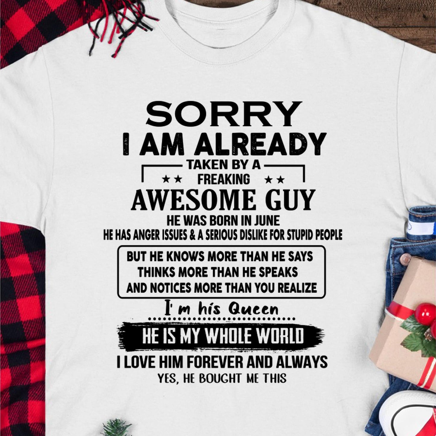 June - Awesome Guy - Perfect gift for your girlfriend or wife From Husband - Virgo06 (SKUT08-11-06)