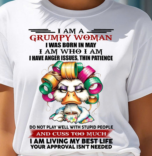 MAY - GRUMPY WOMAN - BIRTHDAY SHIRT FOR WOMEN - FMA / Virgo05 (SKU26T-01-22-05)