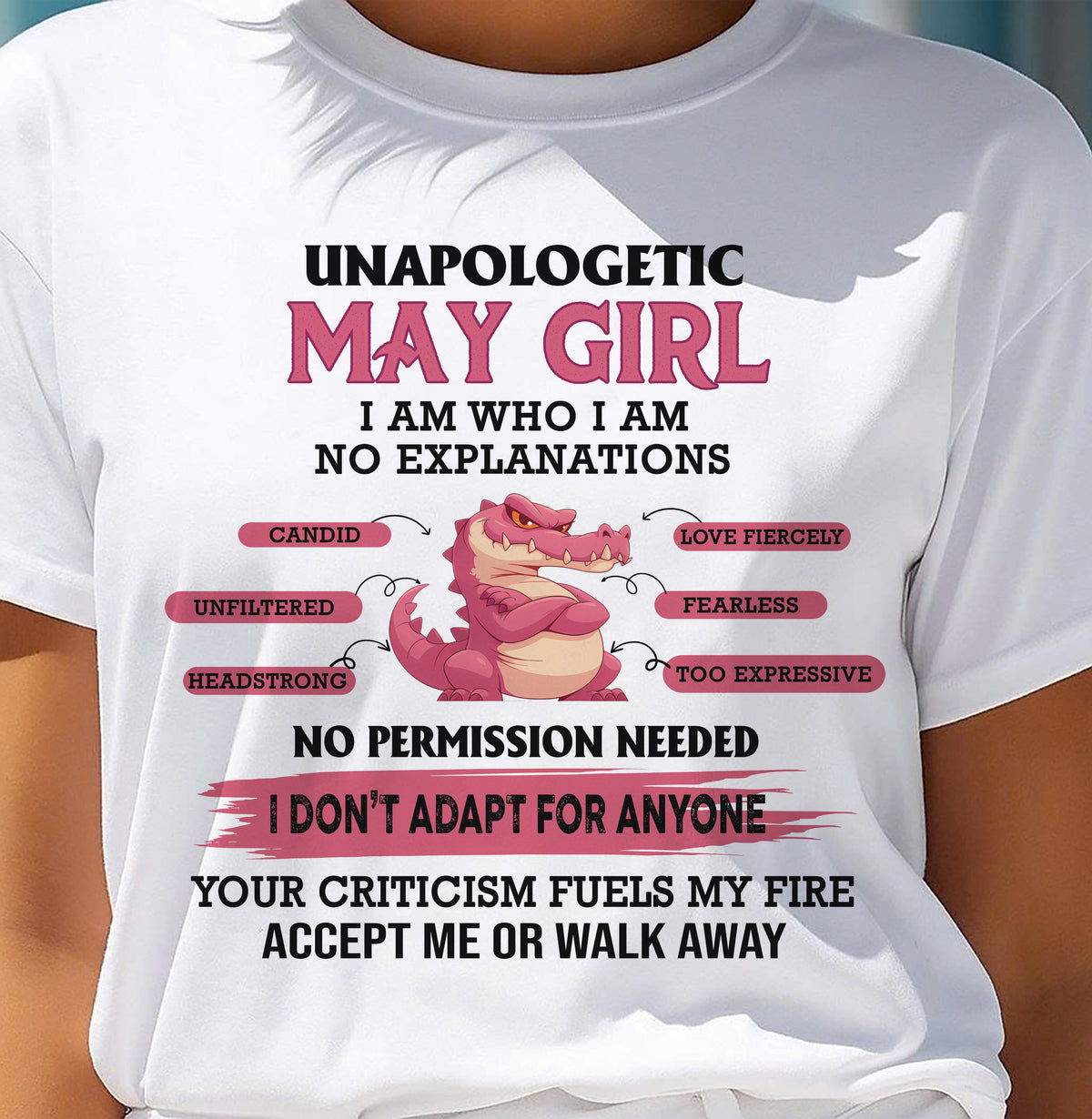 MAY WOMAN I AM WHO I AM, NO EXPLANATIONS - Virgo05 (SKU2605-55-05)