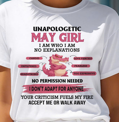 MAY WOMAN I AM WHO I AM, NO EXPLANATIONS - Virgo05 (SKU2605-55-05)