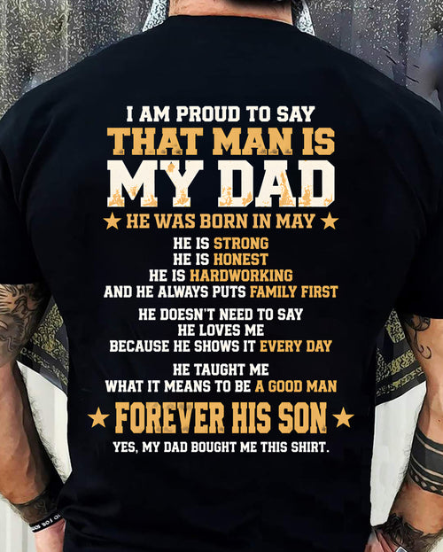 MAY SHIRT That Man Is My Dad - From Dad - To Son - Virgo05 (SKU2609-80-05)