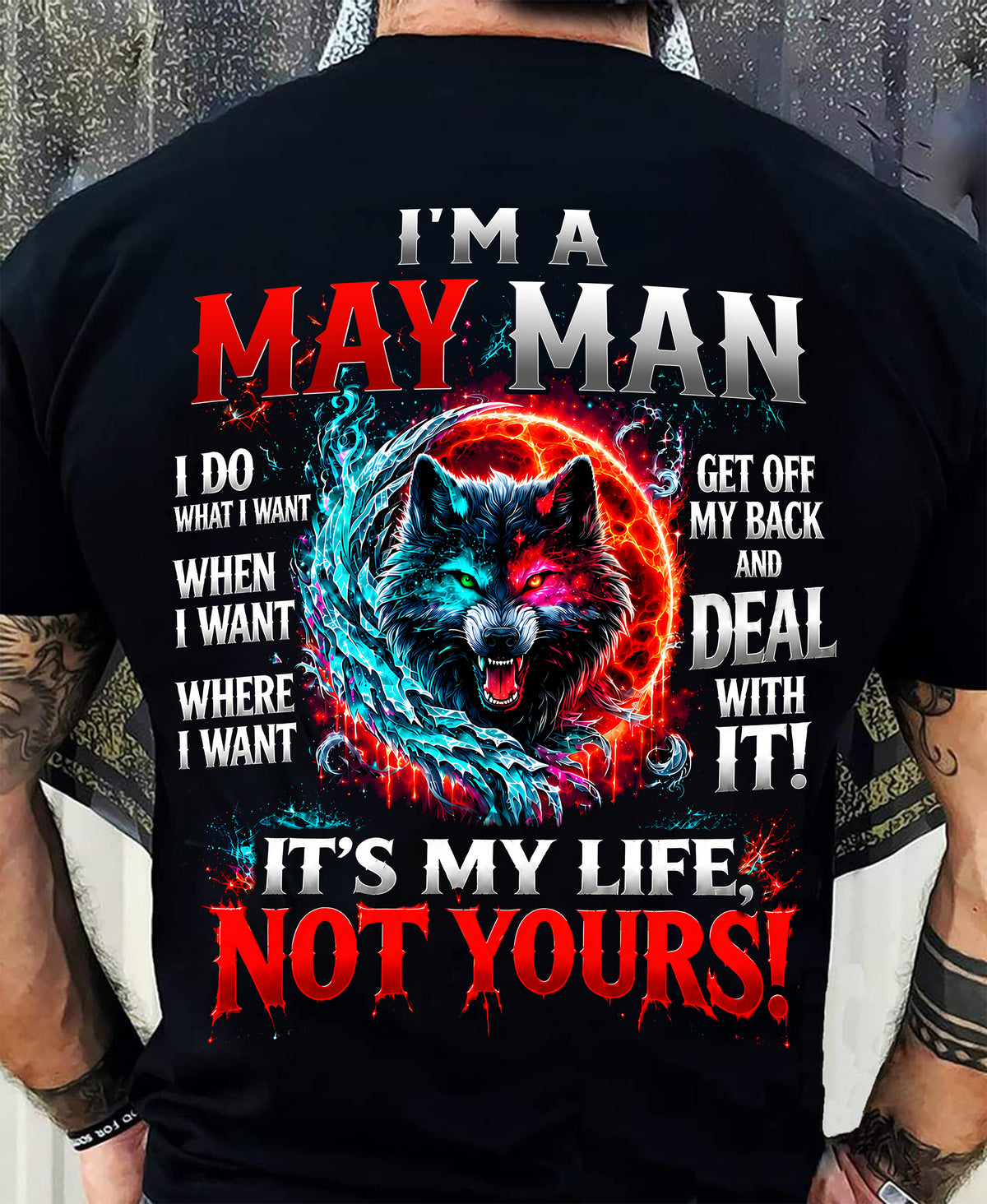 MAY SHIRT It's My Life, Not Yours - For Men - Virgo05 (SKU2609-331-05)
