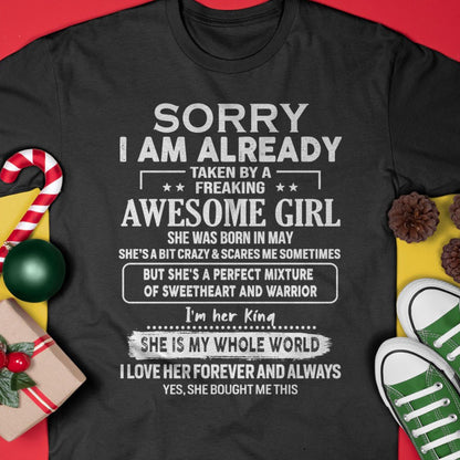 May - Awesome Girl - Perfect Gift For Your Boyfriend, Husband From Wife - Virgo05 (SKU04-86MT-05)