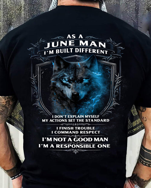 JUNE - BUILT DIFFERENT - BIRTHDAY T-SHIRT FOR MEN - Virgo06 (SKU12-301-06)