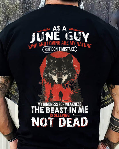 JUNE - KIND AND LOVING ARE MY NATURE - BIRTHDAY T-SHIRT FOR MEN - Virgo06 (SKU26T-01-17-06)
