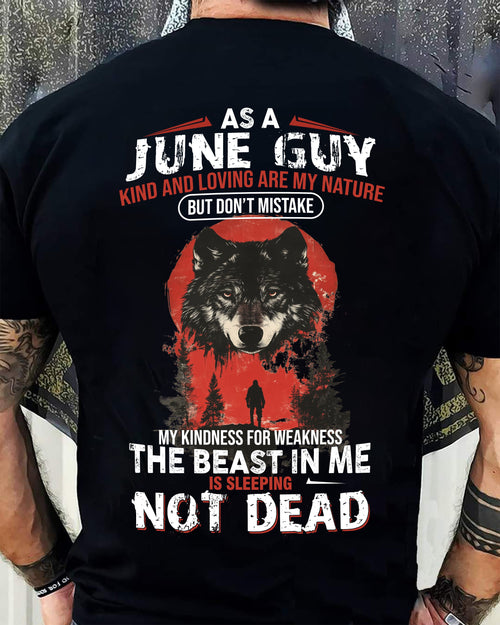 JUNE - KIND AND LOVING ARE MY NATURE - BIRTHDAY T-SHIRT FOR MEN - Virgo06 (SKU26T-01-17-06)