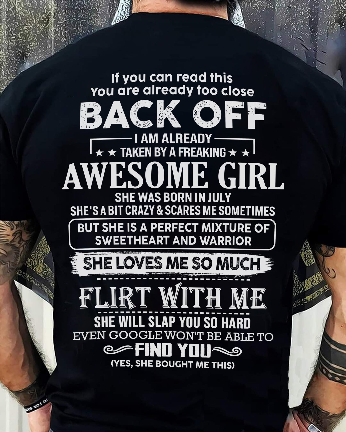 July ??? Awesome Girlfriend Born In July ??? Special gift for your Boyfriend ??? From Wife Virgo07 (SKU06-25-07)